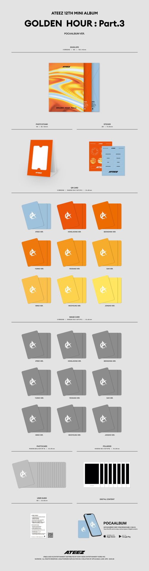 ATEEZ - Golden Hour : Part. 3 (Poca Album)