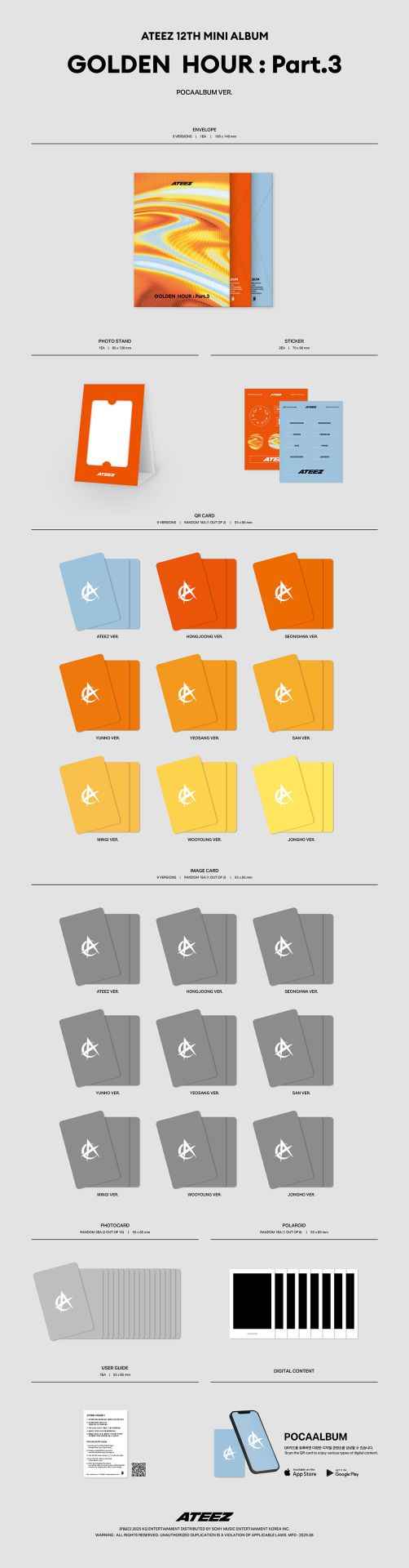 ATEEZ - Golden Hour : Part. 3 (Poca Album)