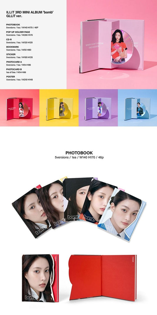ILLIT - 3rd Mini Album 'bomb' (GLLIT ver.) - DalkomHarmony