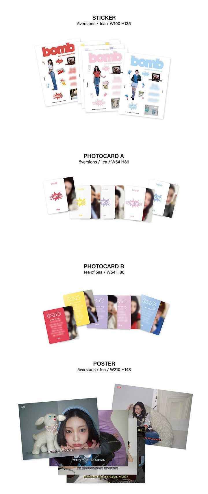 ILLIT - 3rd Mini Album 'bomb' (GLLIT ver.) (Copy)