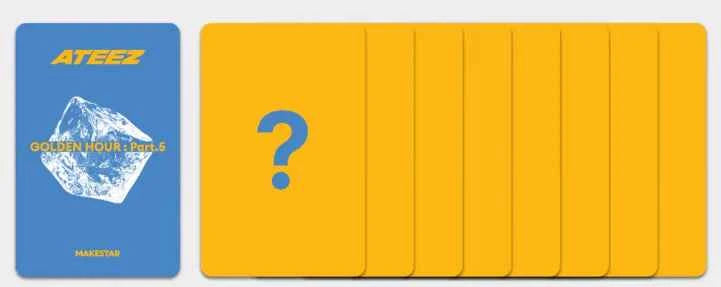 ATEEZ - GOLDEN HOUR : PART.5 14TH MINI ALBUM MAKESTAR GIFT POCAALBUM VER RANDOM