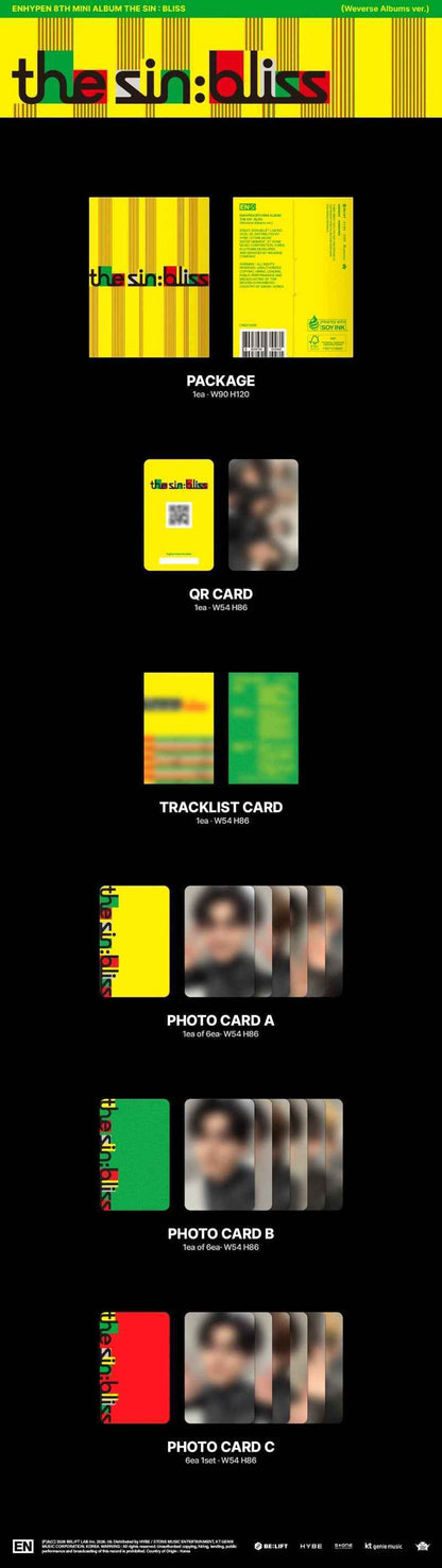 ENHYPEN 8th Mini Album [THE SIN : BLISS] (Weverse Albums ver.)