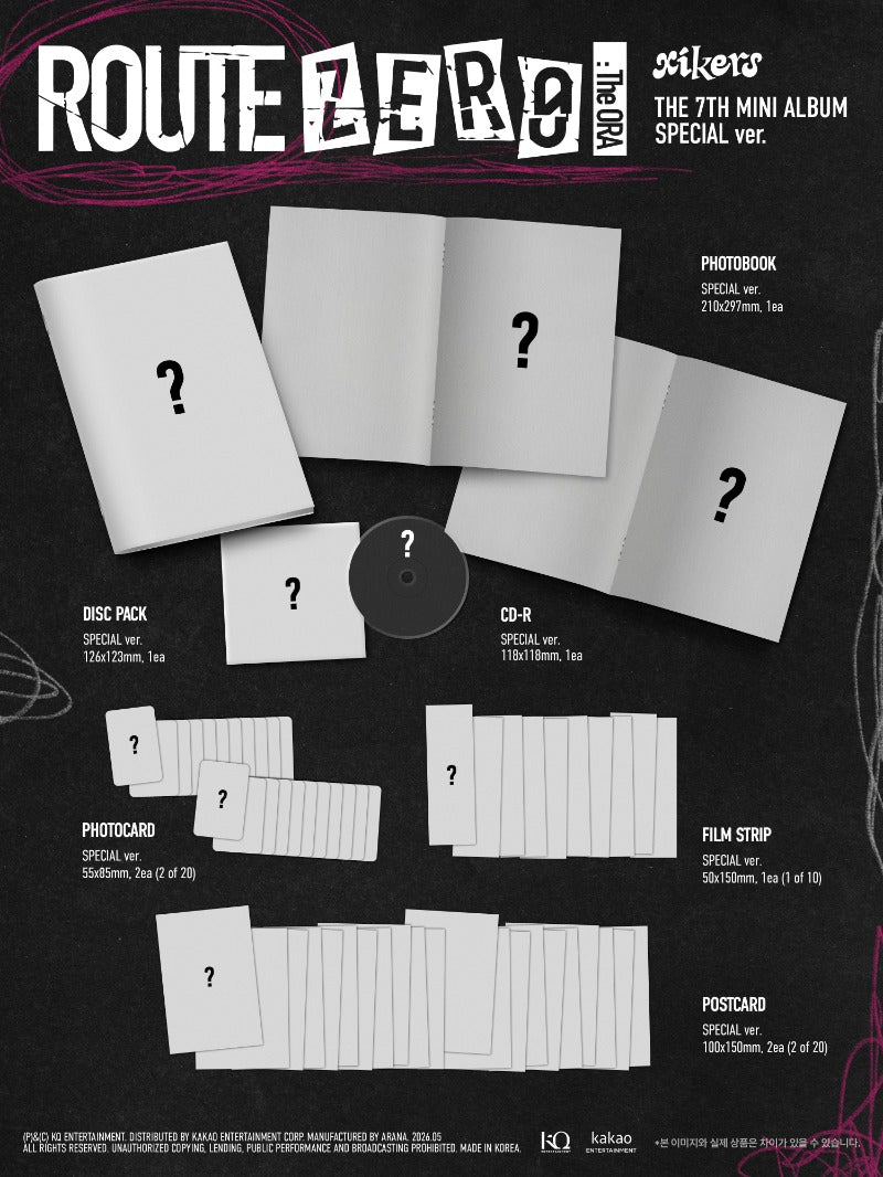 xikers 7th Mini Album [ROUTE ZERO : The ORA] (Special ver.) - DalkomHarmony