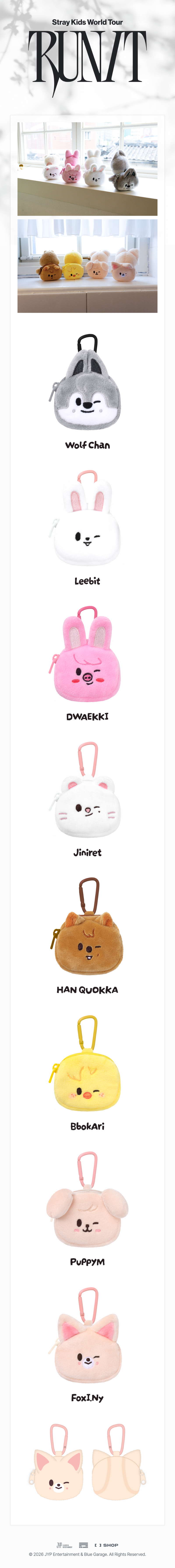 Stray Kids MD [RUN IT] SKZOO MINI BACKPACK KEYRING