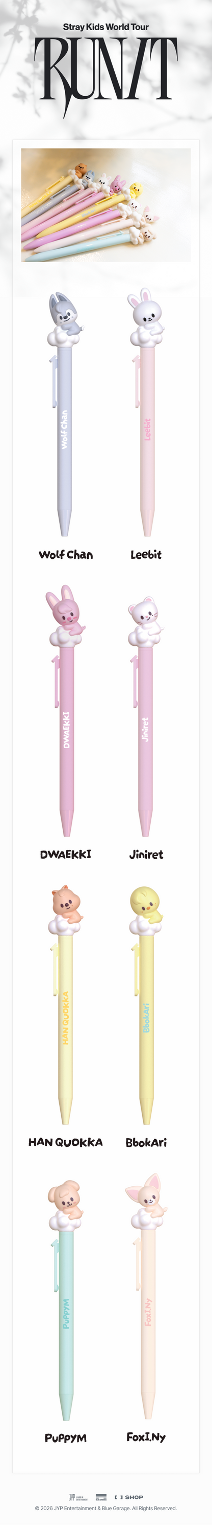 Stray Kids MD [RUN IT] SKZOO FIGURE PEN