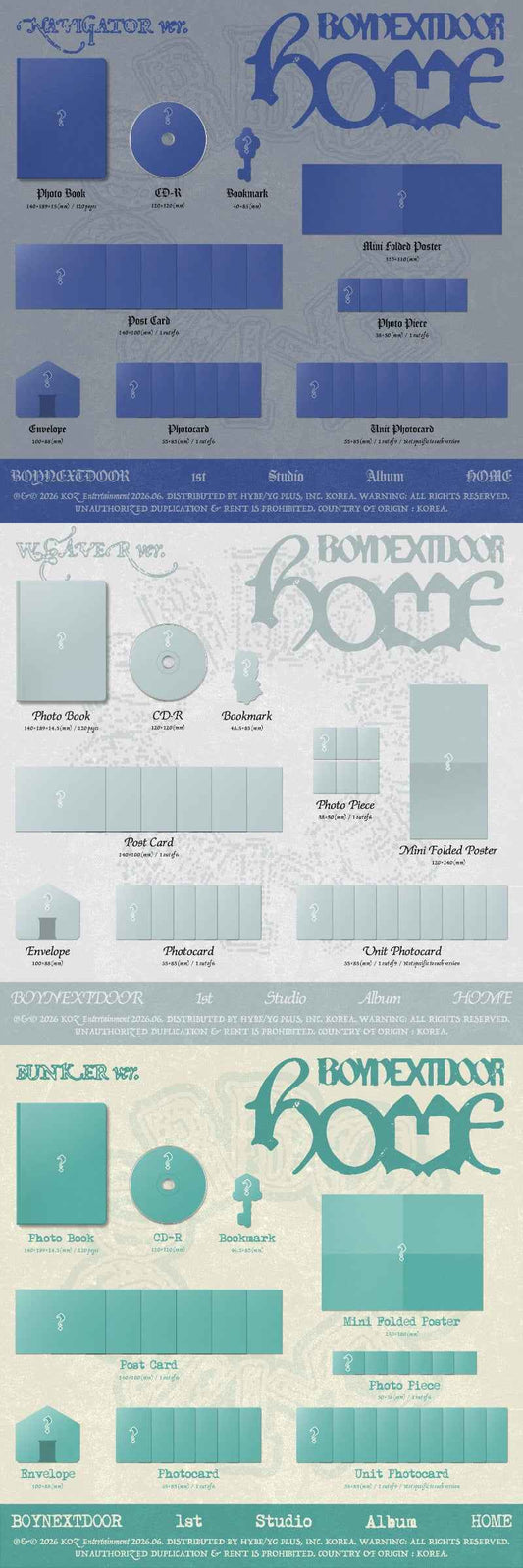 BOYNEXTDOOR 1st Studio Album [HOME]