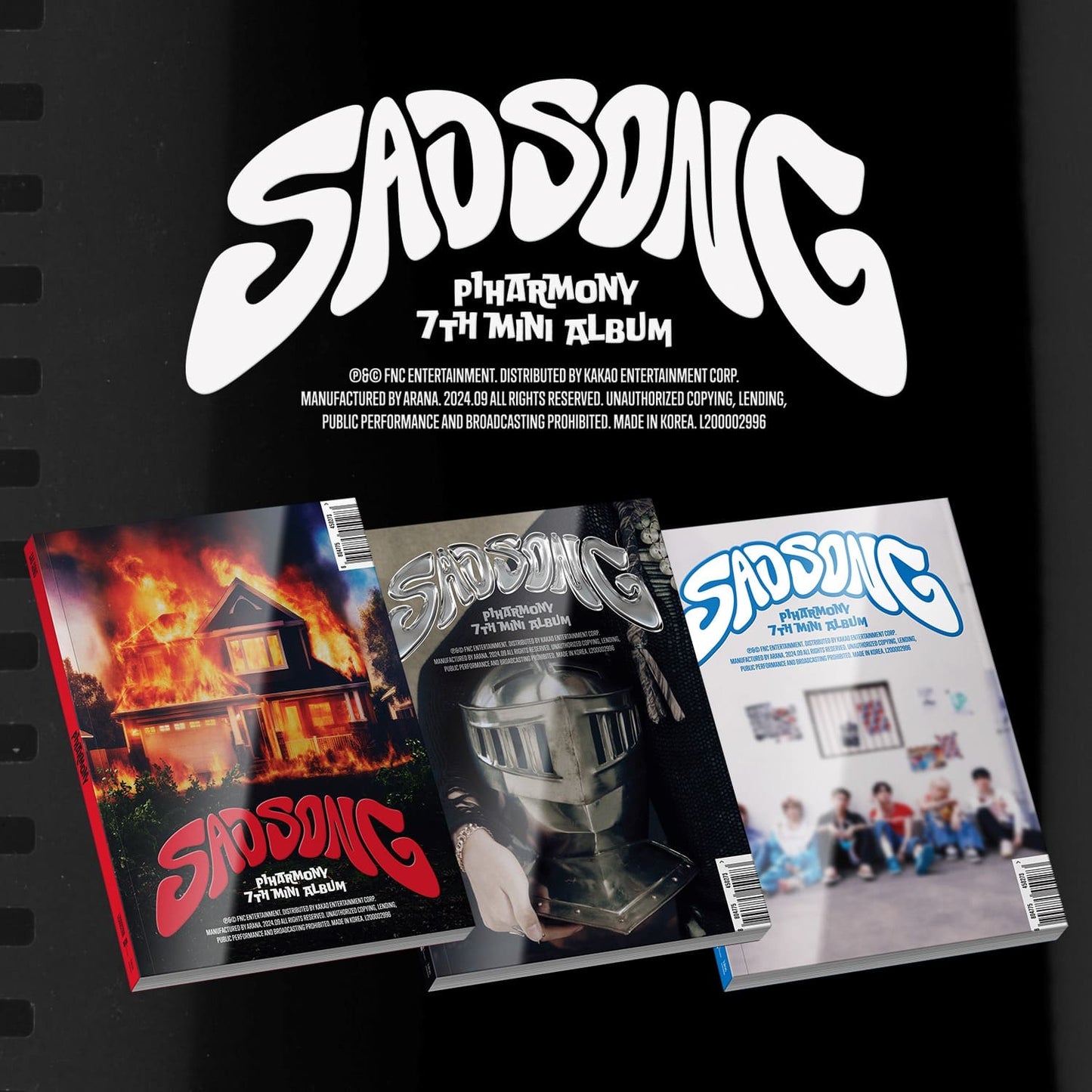 P1Harmony 7th Mini Album [SAD SONG] Standard Ver. (Random) - DalkomHarmony