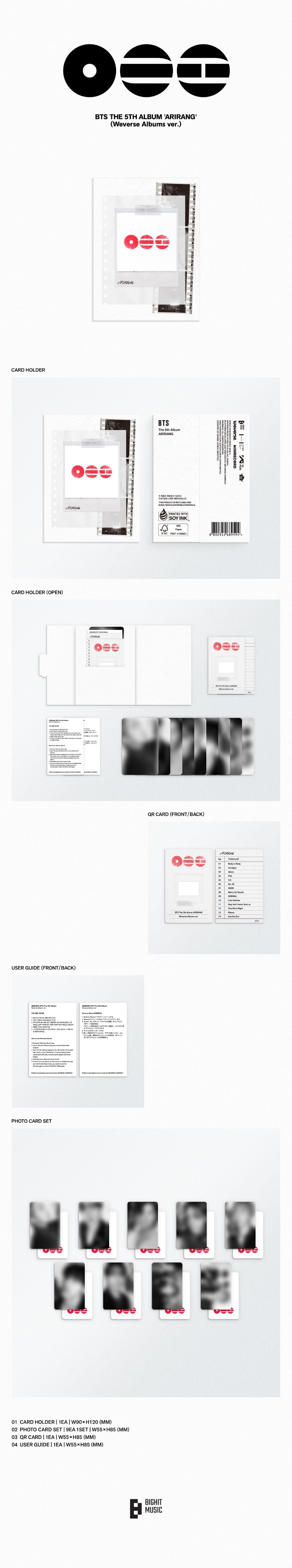BTS 5th Full Album [ARIRANG] (Weverse Albums ver.) - DalkomHarmony