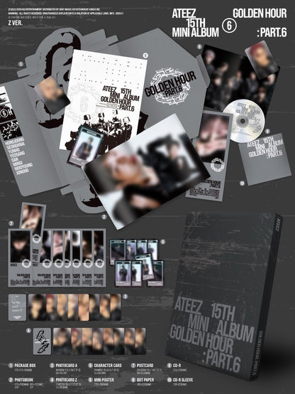 ATEEZ 15TH MINI ALBUM [GOLDEN HOUR : Part.6]