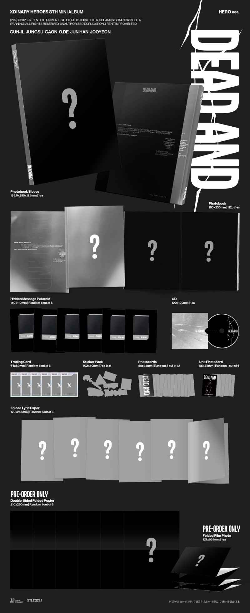 Xdinary Heroes 8th Mini Album [DEAD AND]