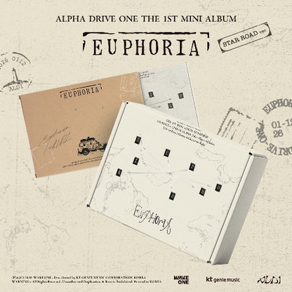 ALPHA DRIVE ONE 1st Mini Album [EUPHORIA] (STAR ROAD Ver.) - DalkomHarmony
