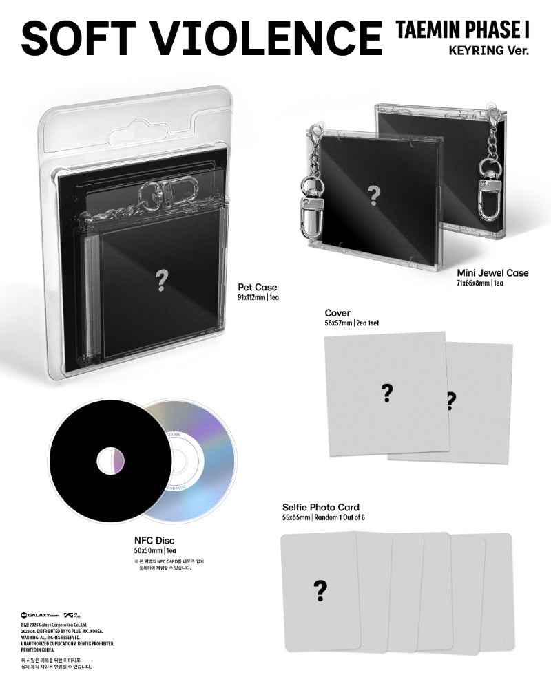 TAEMIN [PHASE I : Soft Violence] (KEYRING Ver.)