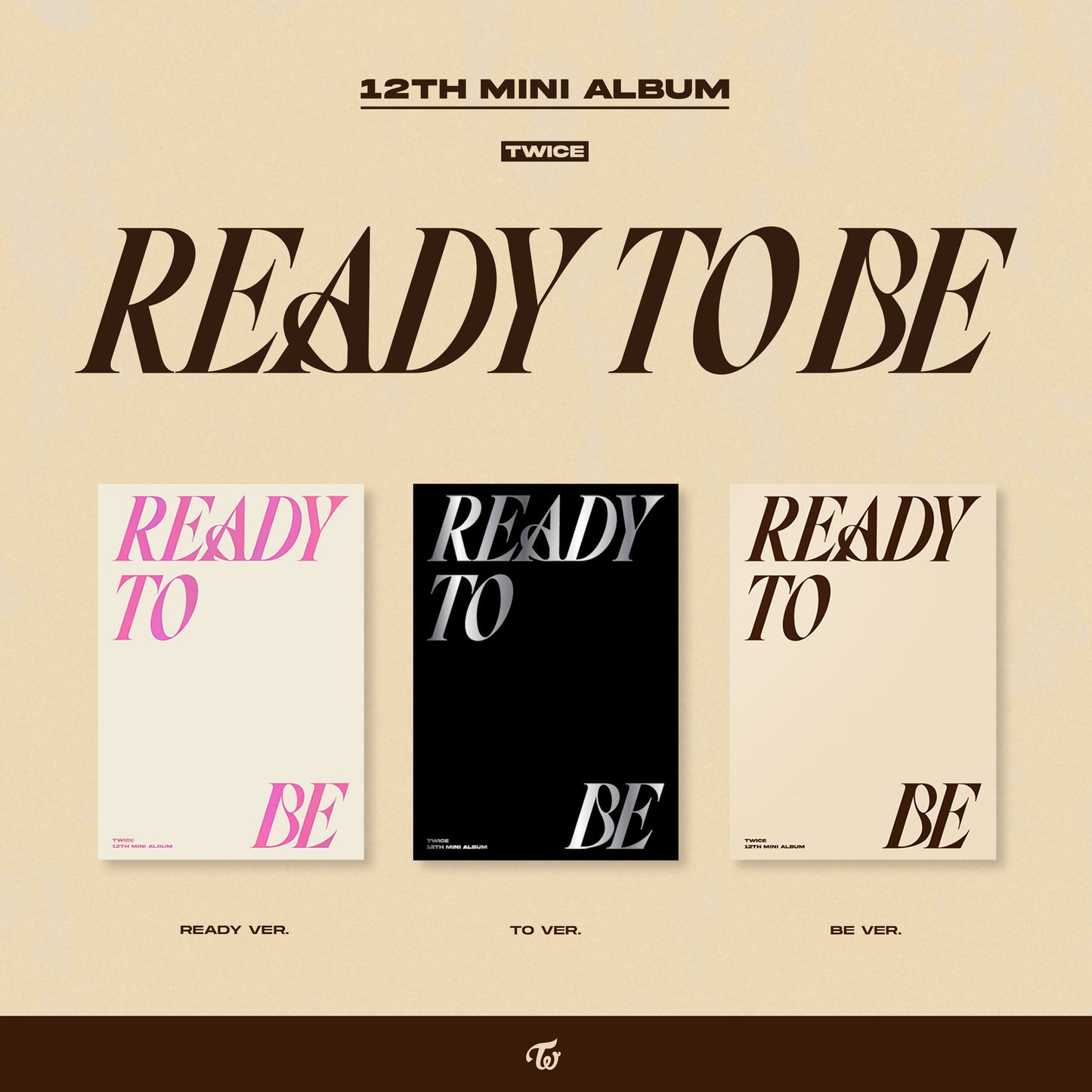 TWICE 12th Mini Album [READY TO BE] (Random Ver.)