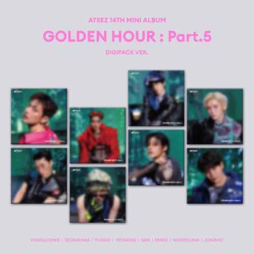 ATEEZ (TOKTOQ Gift) 14th Mini Album [GOLDEN HOUR : Part.5] (DIGIPACK Ver.)