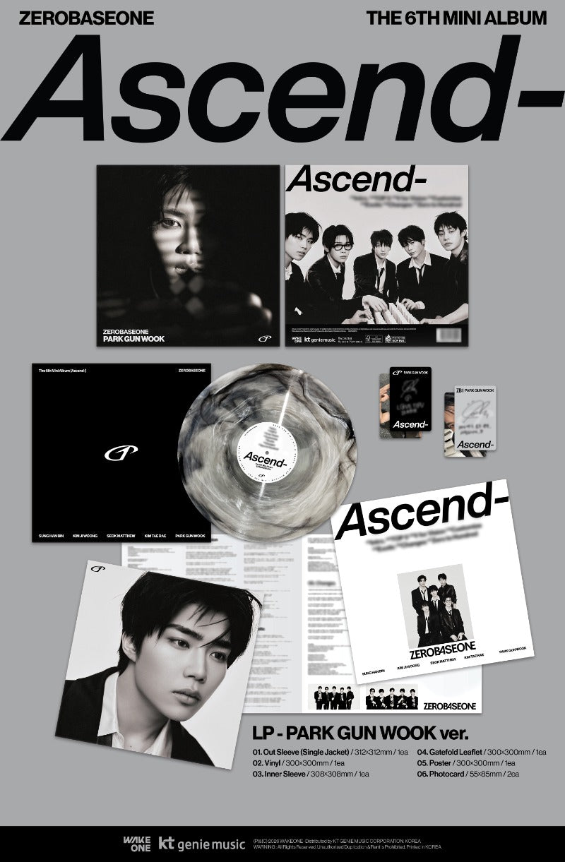 ZEROBASEONE 6th Mini Album [Ascend-] (LP Ver.) - DalkomHarmony