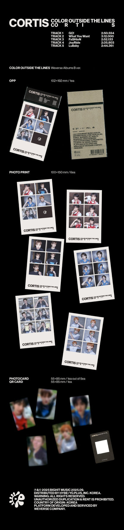 CORTIS 1st EP [COLOR OUTSIDE THE LINES] (Weverse Albums Ver.) (A Ver. / B Ver.) - DalkomHarmony