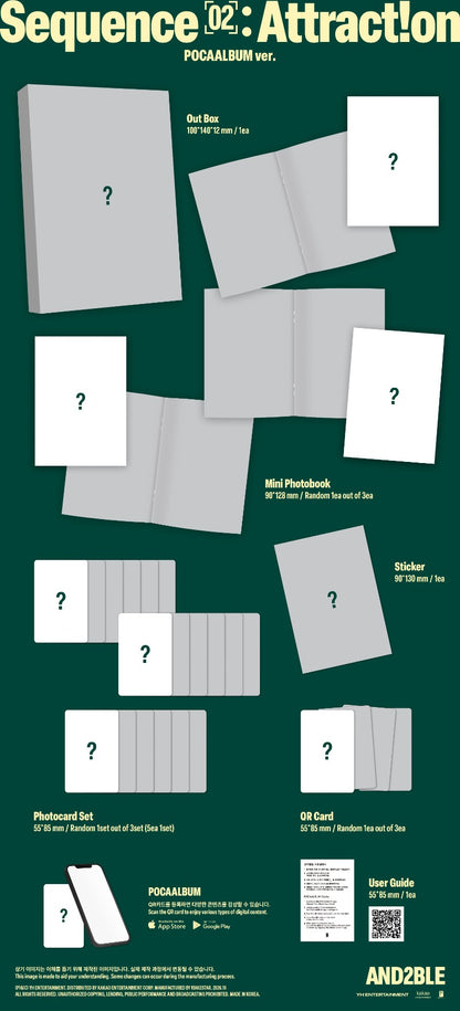 AND2BLE 2nd Mini Album [Sequence 02: Attraction] (POCAALBUM ver.)