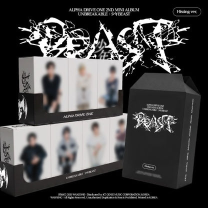 ALPHA DRIVE ONE 2nd Mini Album [UNBREAKABLE : 少年 BESAT] (Hissing Ver.) [RANDOM]