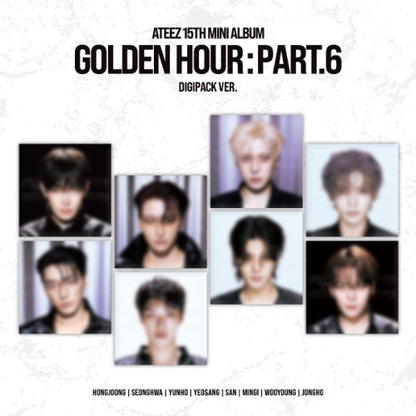 ATEEZ [TOKTOQ GIFT] 15TH MINI ALBUM [GOLDEN HOUR : Part.6] (DIGIPACK VER.)