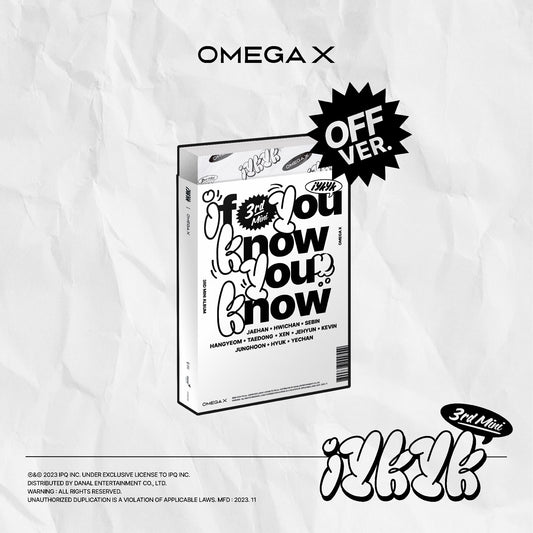 OMEGA X 3rd Mini Album [iykyk] (ON Ver. / OFF Ver.) (Random Ver.) - DalkomHarmony