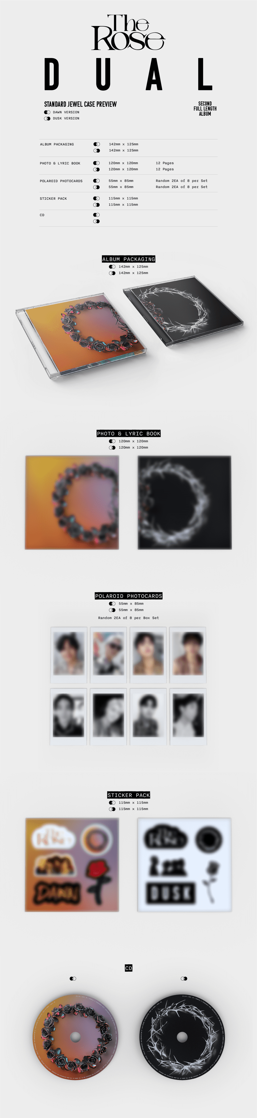 The Rose 2nd Full Album [DUAL] (Jewel Case Album)