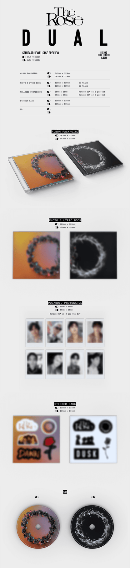 The Rose 2nd Full Album [DUAL] (Jewel Case Album)