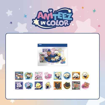 ATEEZ MD [ANITEEZ IN COLOR] FLAKE STICKER SET (REMOVABLE)