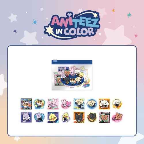 ATEEZ MD [ANITEEZ IN COLOR] FLAKE STICKER SET (REMOVABLE)