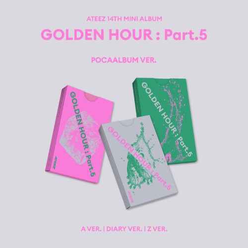 ATEEZ - GOLDEN HOUR : PART.5 14TH MINI ALBUM MAKESTAR GIFT POCAALBUM VER RANDOM