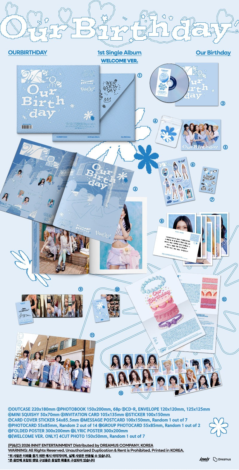 OURBIRTHDAY 1st Single Album [Our Birthday] (PHOTOBOOK VER.)