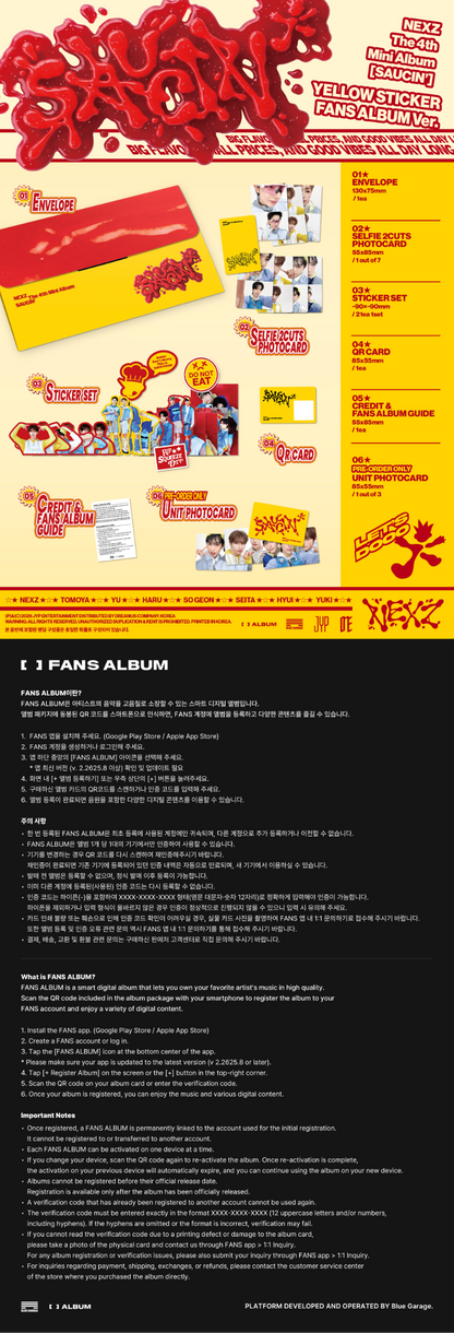 NEXZ 4th Mini Album [SAUCIN’] FANS ALBUM
