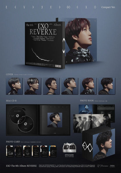 EXO 8th Full Album [REVERXE] (Compact Ver.) [Random] - DalkomHarmony