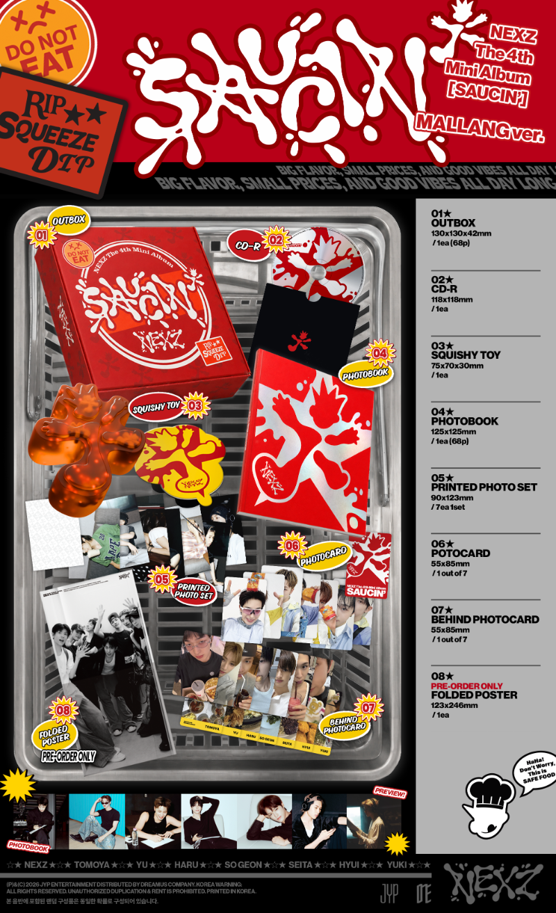 NEXZ 4th Mini Album [SAUCIN’] (MALLANG ver.)