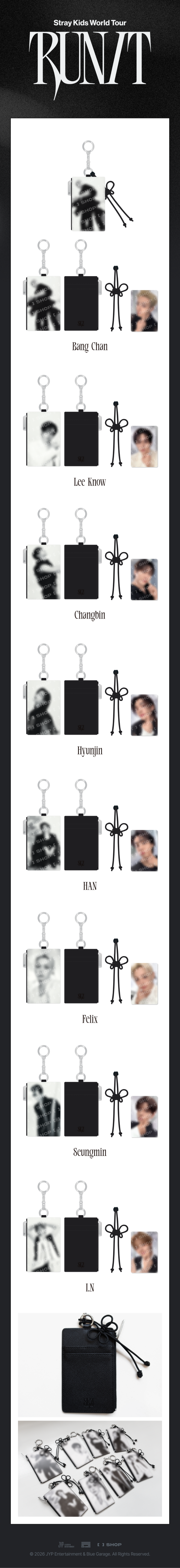 Stray Kids MD [RUN IT] CARD HOLDER KEYRING