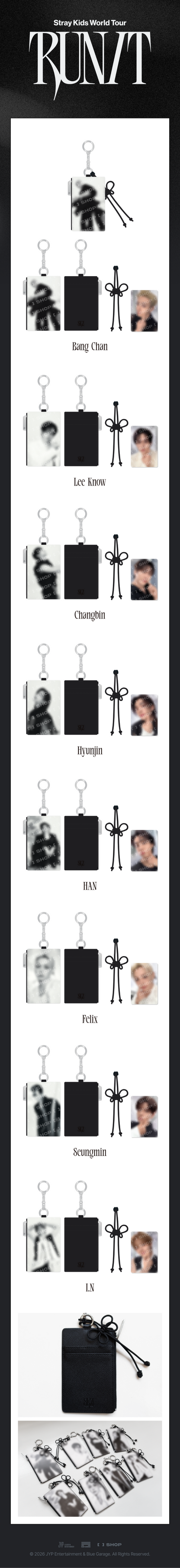 Stray Kids MD [RUN IT] CARD HOLDER KEYRING
