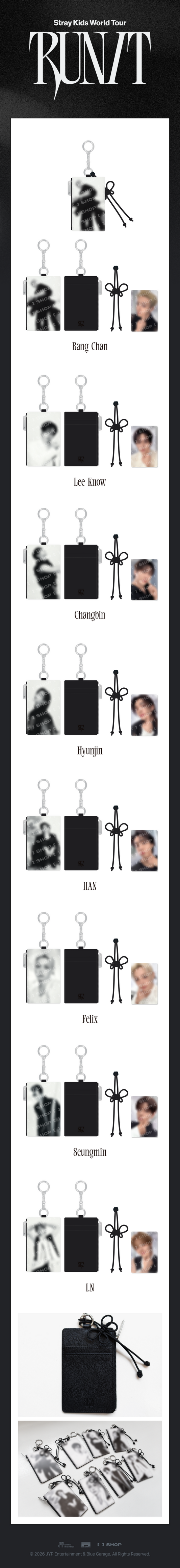 Stray Kids MD [RUN IT] CARD HOLDER KEYRING