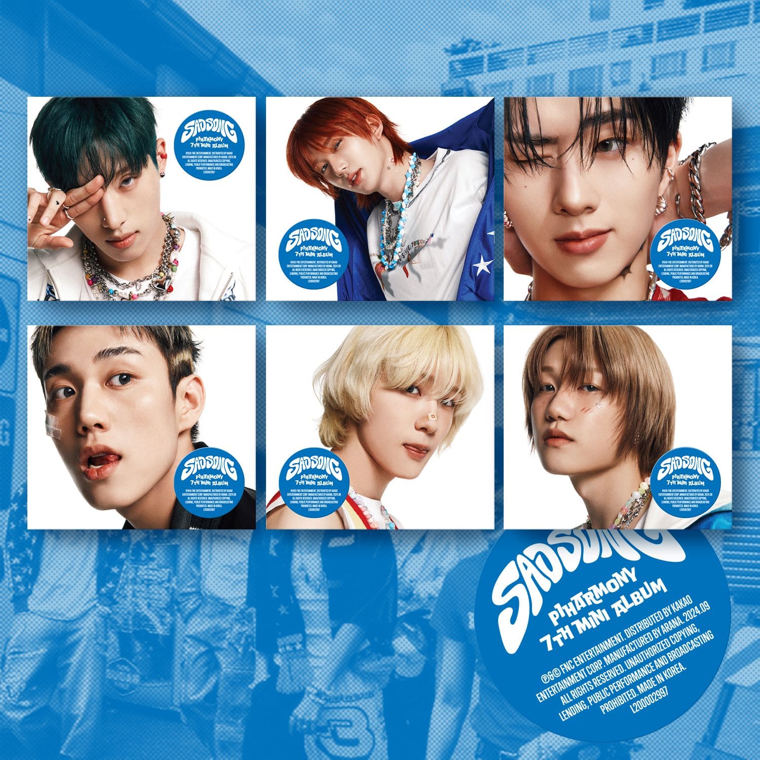 P1Harmony 7th Mini Album [SAD SONG] (Digipack Ver.) (Random Ver.) - DalkomHarmony