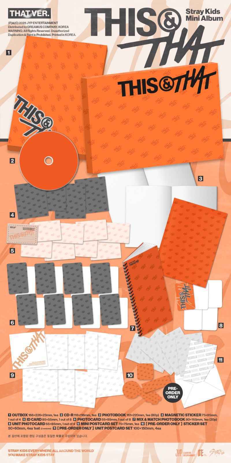 Stray Kids [MAKESTAR Gift] 10th Mini Album [THIS & THAT] [Random]
