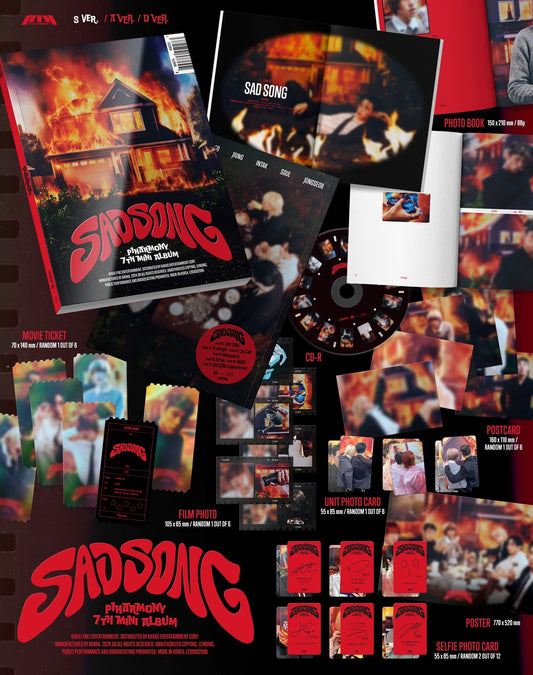 P1Harmony 7th Mini Album [SAD SONG] Standard Ver. (Random) - DalkomHarmony