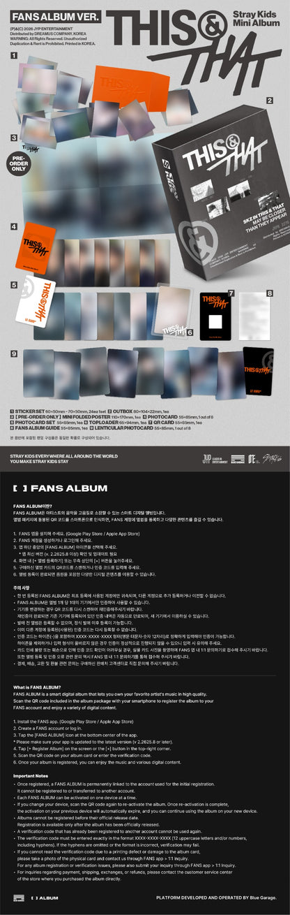 Stray Kids 10th Mini Album [THIS & THAT] (FANS ALBUM VER.)