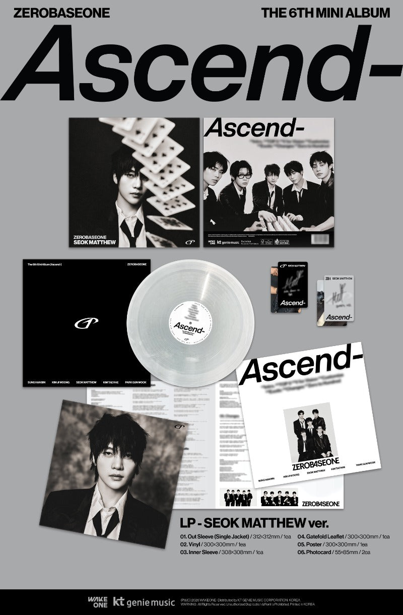 ZEROBASEONE 6th Mini Album [Ascend-] (LP Ver.) - DalkomHarmony