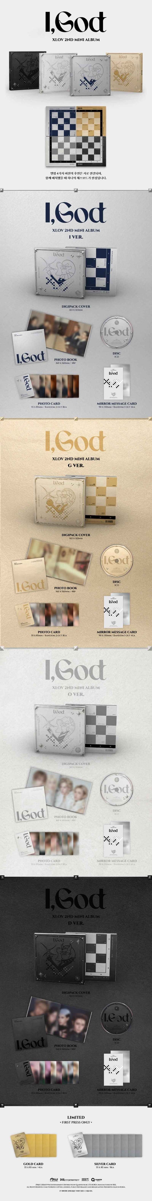 XLOV 2nd Mini Album [I,GOD]