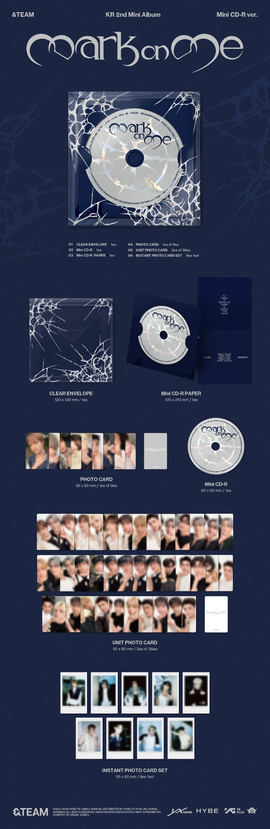 &TEAM KR 2nd Mini Album [Mark on Me] (Mini CD-R Ver.)