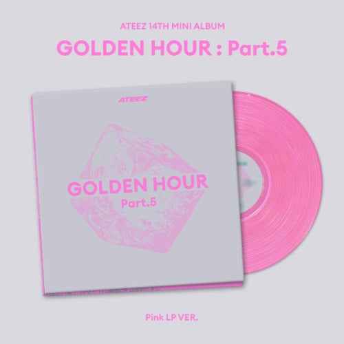 ATEEZ 14th Mini Album [GOLDEN HOUR : Part.5] (Pink LP Ver.)