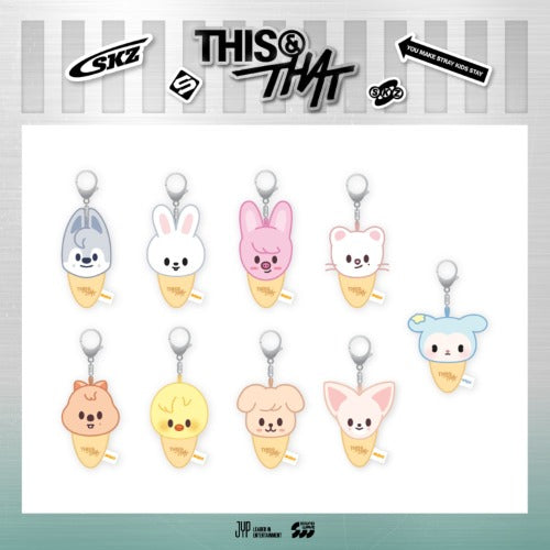 Stray Kids MD [THIS & THAT POP-UP STORE] PLUSH KEYRING ICECREAM Ver.