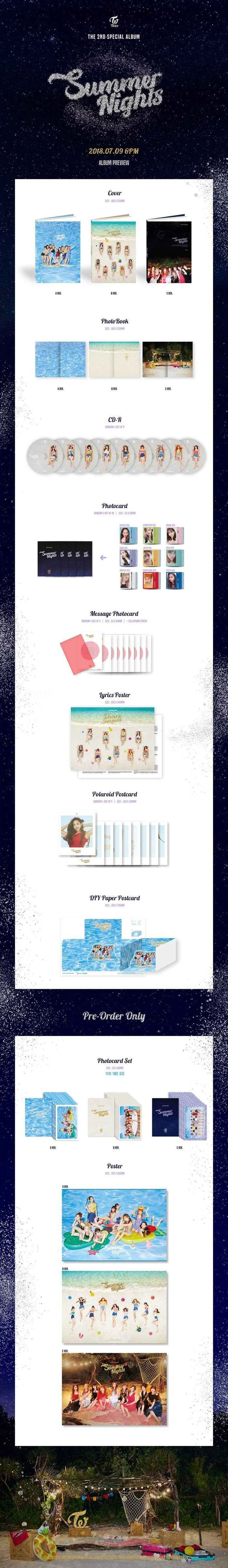 TWICE 2nd Special Album [Summer Nights] (Random Ver.) (Copy)