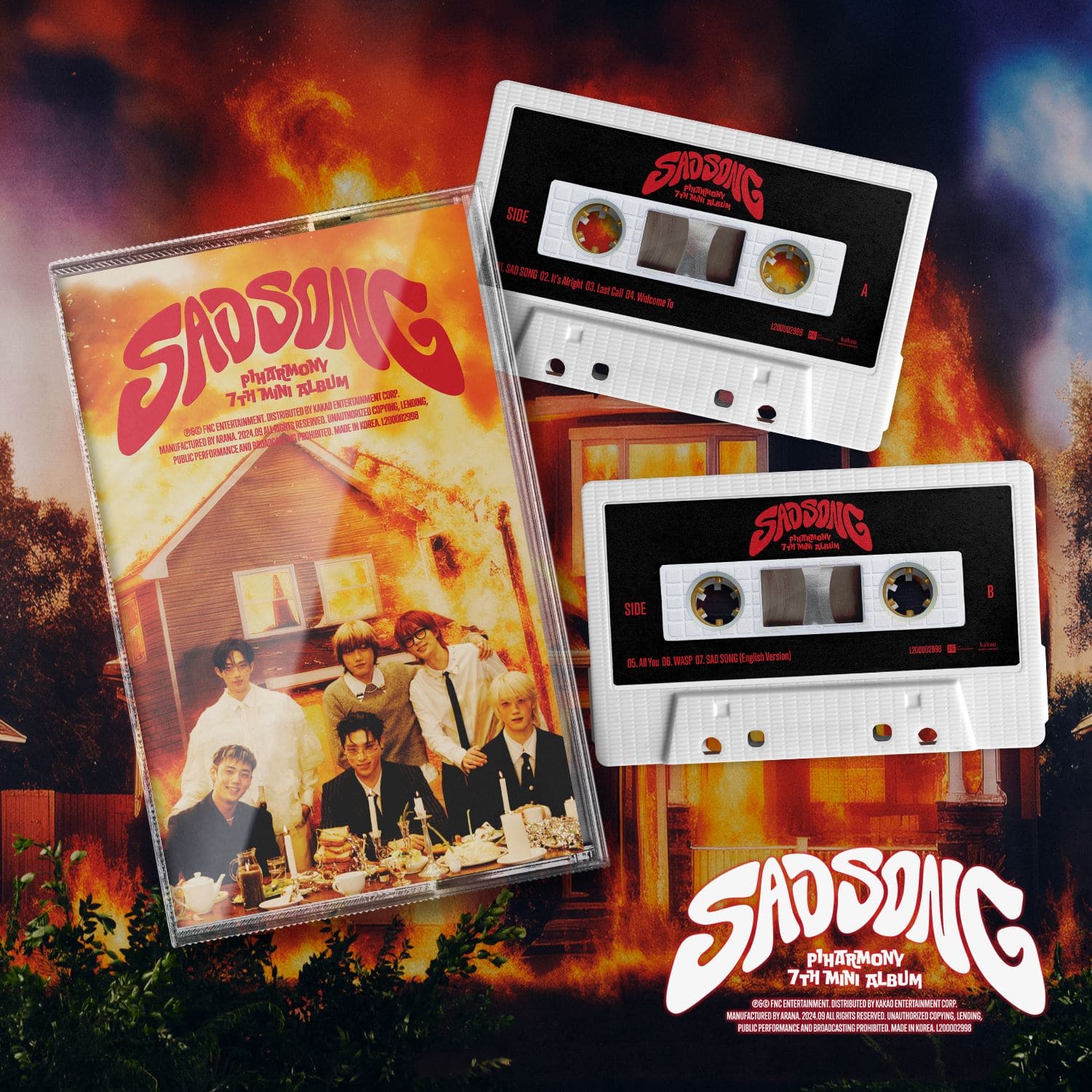P1Harmony 7th Mini Album [SAD SONG] (CASSETTE TAPE Ver.) - DalkomHarmony