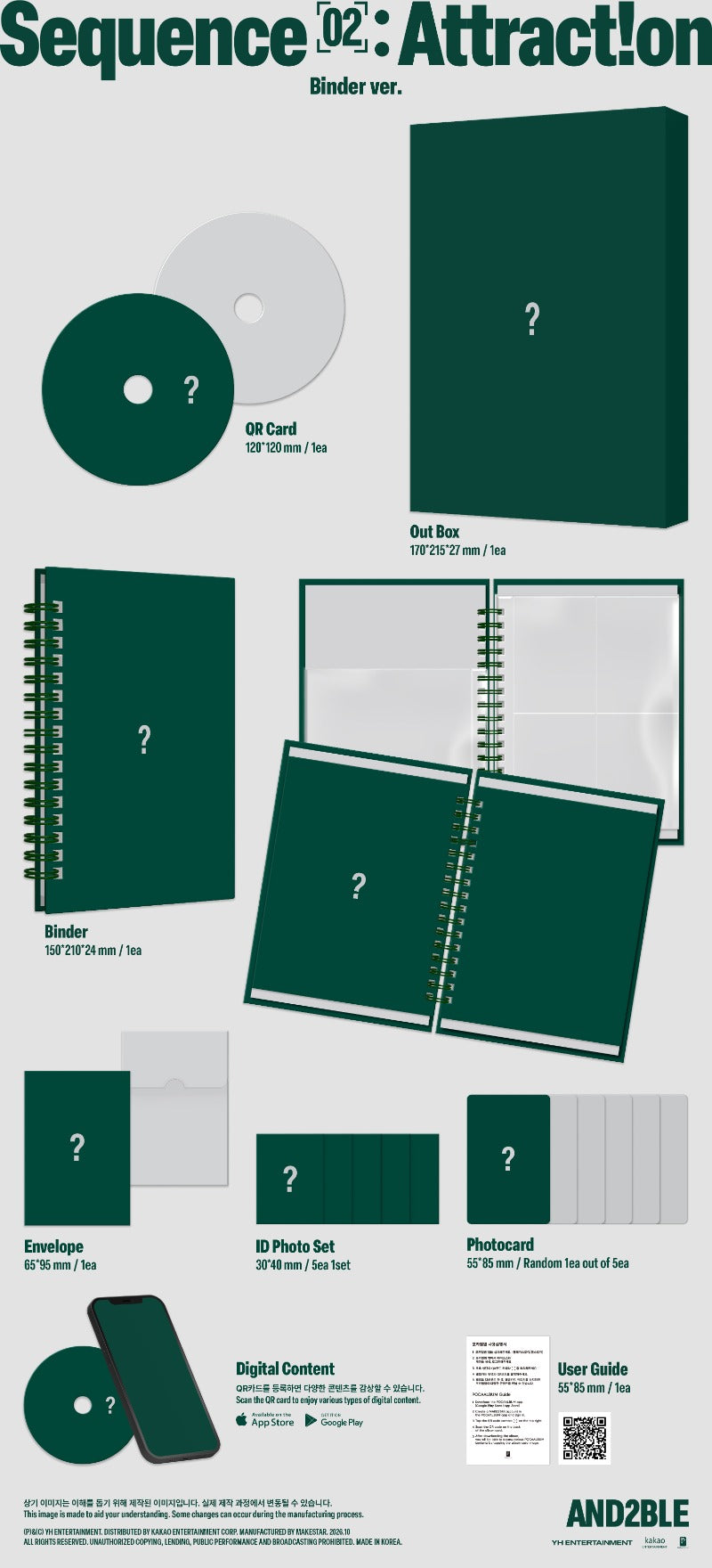 AND2BLE 2nd Mini Album [Sequence 02: Attraction] (Binder ver.)