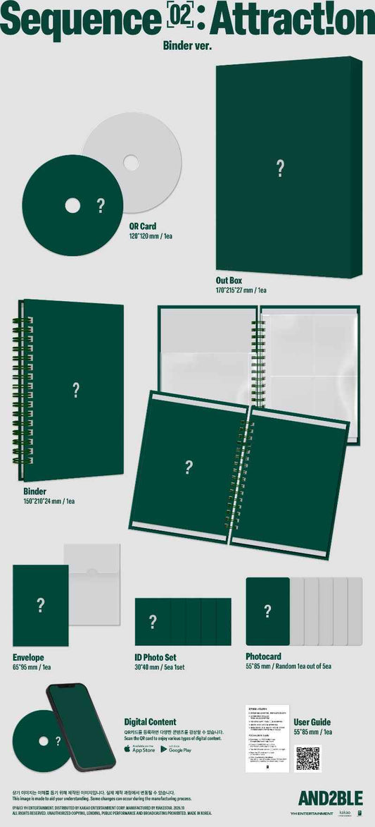 AND2BLE 2nd Mini Album [Sequence 02: Attraction] (Binder ver.)