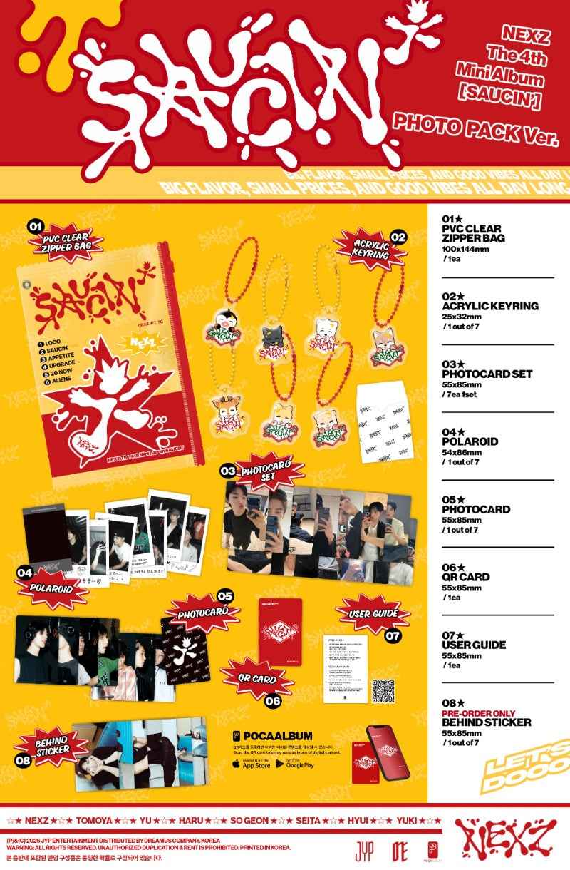 NEXZ 4th Mini Album [SAUCIN’] (PHOTO PACK ver.)